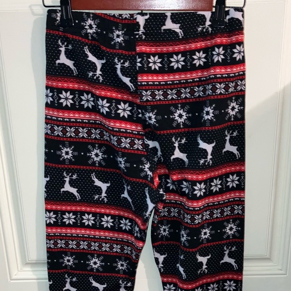 M/L | Fleece Reindeer Legging - Picture 3 of 7